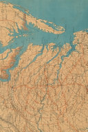 Eastern Virginia Vintage Map Field Journal Notebook, 50 pages/25 sheets, 4x6