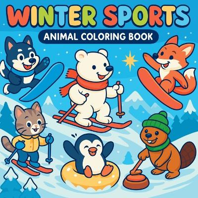 Winter Sports - Animal Coloring Book