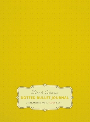 Large 8.5 x 11 Dotted Bullet Journal (Banana #5) Hardcover - 245 Numbered Pages