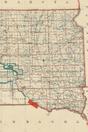 South Dakota Vintage Map Field Journal Notebook, 50 pages/25 sheets, 4x6