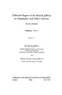 Collected Papers of Sir Harold Jeffreys: v. 3: Gravity