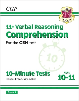 11+ CEM 10-Minute Tests: Comprehension - Ages 10-11 Book 1 (with Online Edition): for the 2025 exams