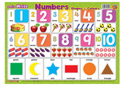Let's Write Numbers, Shapes and Colours: Large Write and Wipe