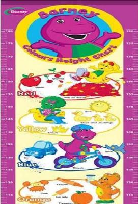 Barney height chart colours