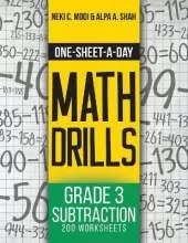 One-Sheet-A-Day Math Drills: Grade 3 Subtraction - 200 Worksheets (Book 6 of 24)