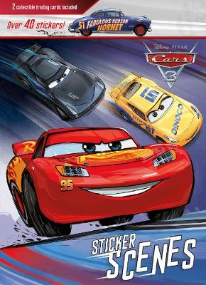 Disney Pixar Cars 3 Sticker Scenes: 2 Collectible Trading Cards Included