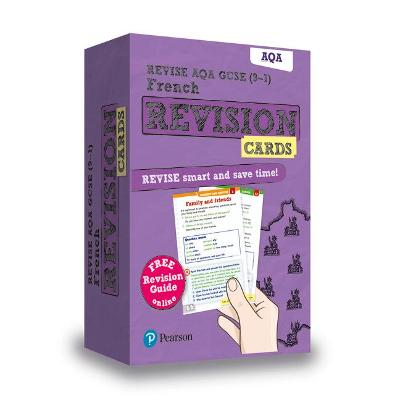 Pearson REVISE AQA GCSE French Revision Cards (with free online Revision Guide) - 2023 and 2024 exams
