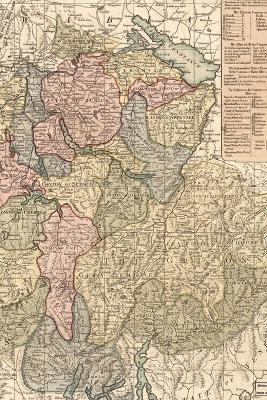 Switzerland Vintage Map Field Journal Notebook, 50 pages/25 sheets, 4x6