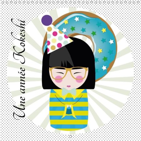 Une Annee Kokeshi 2018: Illustration De Poupees Japonaises : Les Kokeshis