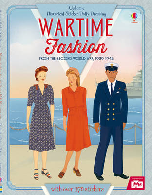 Historical Sticker Dolly Dressing Wartime Fashion