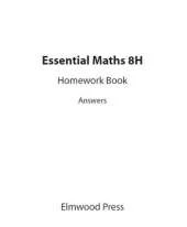 Essential Maths 8H Homework Answers