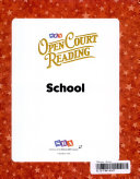 Open Court Reading, Little Book 1: School, Grade K