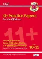 11+ CEM Practice Papers: Ages 10-11 - Pack 2 (with Parents' Guide & Online Edition): for the 2025 exams