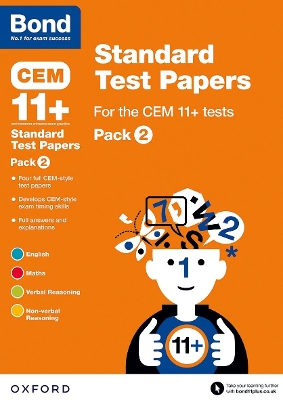 CEM: Bond 11+ Standard Test Papers: Ready for the 2025 Cambridge Select Insight exam: Pack 2