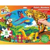 Art Fantastic Paint-by-Numbers Landscape Kit: Jungle Wildlife