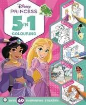 Disney Princess: 5 in 1 Colouring: A magical colouring and sticker adventure