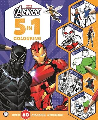 Marvel Avengers: 5 in 1 Colouring: An epic colouring and sticker adventure
