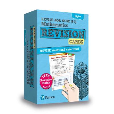 Pearson REVISE AQA GCSE Maths Higher Revision Cards (with free online Revision Guide) - 2023 and 2024 exams
