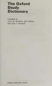 The Oxford Study Dictionary