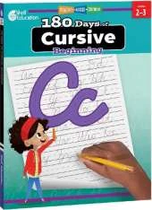 180 Days™: Cursive: Beginning: Practice, Assess, Diagnose