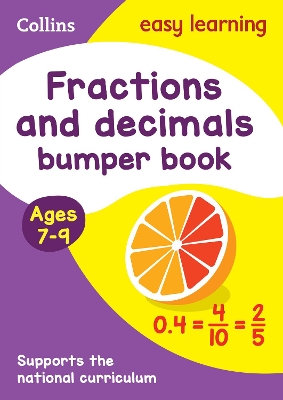Fractions & Decimals Bumper Book Ages 7-9: Ideal for Home Learning