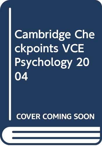 Cambridge Checkpoints VCE Psychology 2004
