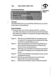 Literacy Edition Storyworlds Stage 4 Sam Hides Red Ted Guided Reading Card