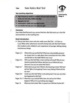 Literacy Edition Storyworlds Stage 4 Sam Hides Red Ted Guided Reading Card