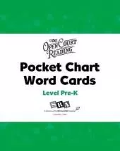 Open Court Reading PreK, Pocket Chart Word Cards