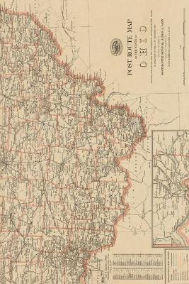 Ohio Vintage Map Field Journal Notebook, 50 pages/25 sheets, 4x6