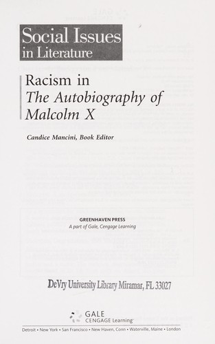 Racism in the Autobiography of Malcolm X