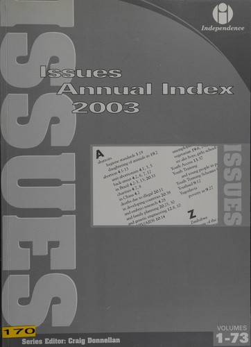 Issues Annual Index