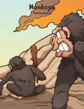 Monkeys Coloring Book 2