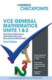 Cambridge Checkpoints VCE General Mathematics Units 1 and 2