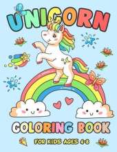 Unicorn Coloring Book for Kids Ages 4-8