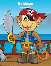 Monkeys Coloring Book 4