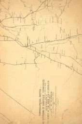 Nashville, Tennessee Vintage Map Field Journal Notebook, 50 pages/25 sheets, 4x6