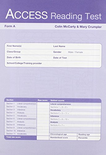 Access Reading Test (ART): Form A