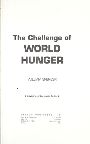 Challenge of World Hunger