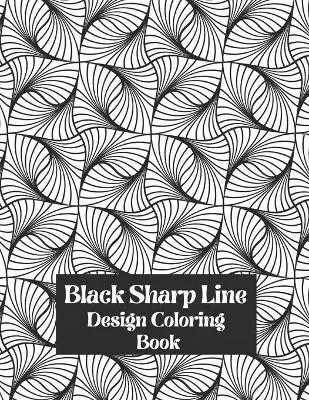 Black Sharp Line Design Coloring Book