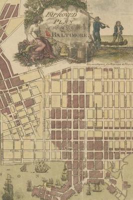Baltimore, Maryland Vintage Map Field Journal Notebook, 50 pages/25 sheets, 4x6