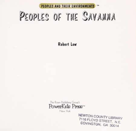 Peoples of the Savanna