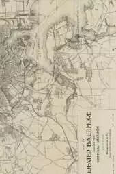 Baltimore, Maryland Vintage Map Field Journal Notebook, 50 pages/25 sheets, 4x6