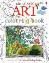 Art colouring Book with stickers
