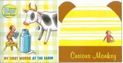 Curious Baby My First Words at the Farm Gift Set (curious George Book & Hat)