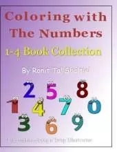 Coloring With the Numbers 1-4 book Collection.: Addition, Subtraction And Multiplication.