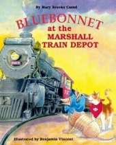 Bluebonnet at the Marshall Train Depot