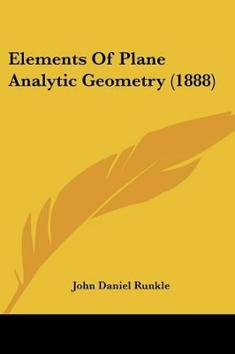 Elements Of Plane Analytic Geometry (1888)
