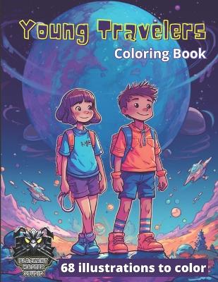 Young Travelers: Cute people illustrations to color