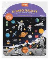 Space Sticker Book: Reusable Puffy Sticker Activity Book for Kids: With 30+ Glow-in-the-Dark Stickers, 2 Fold-Out Play & Go Scenes, and Travel Handles